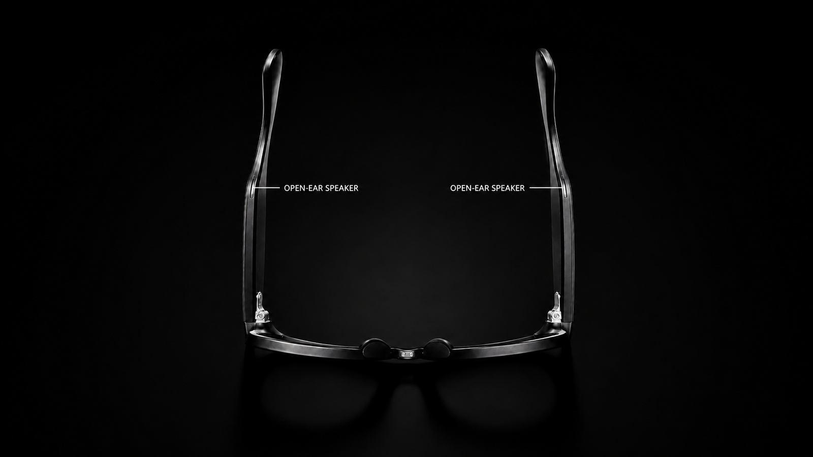 Left and right open-ear speakers